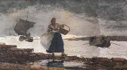 Winslow Homer Inside the Bay,Cullercoats (mk44) oil painting picture wholesale